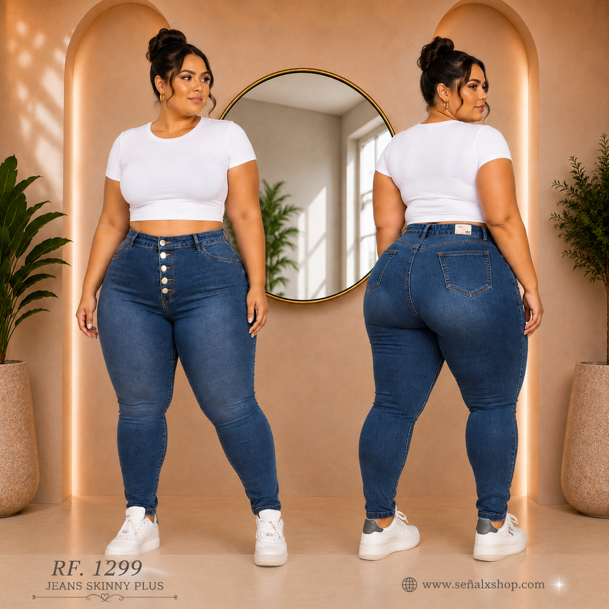 Jeans Mujer Plus 1299