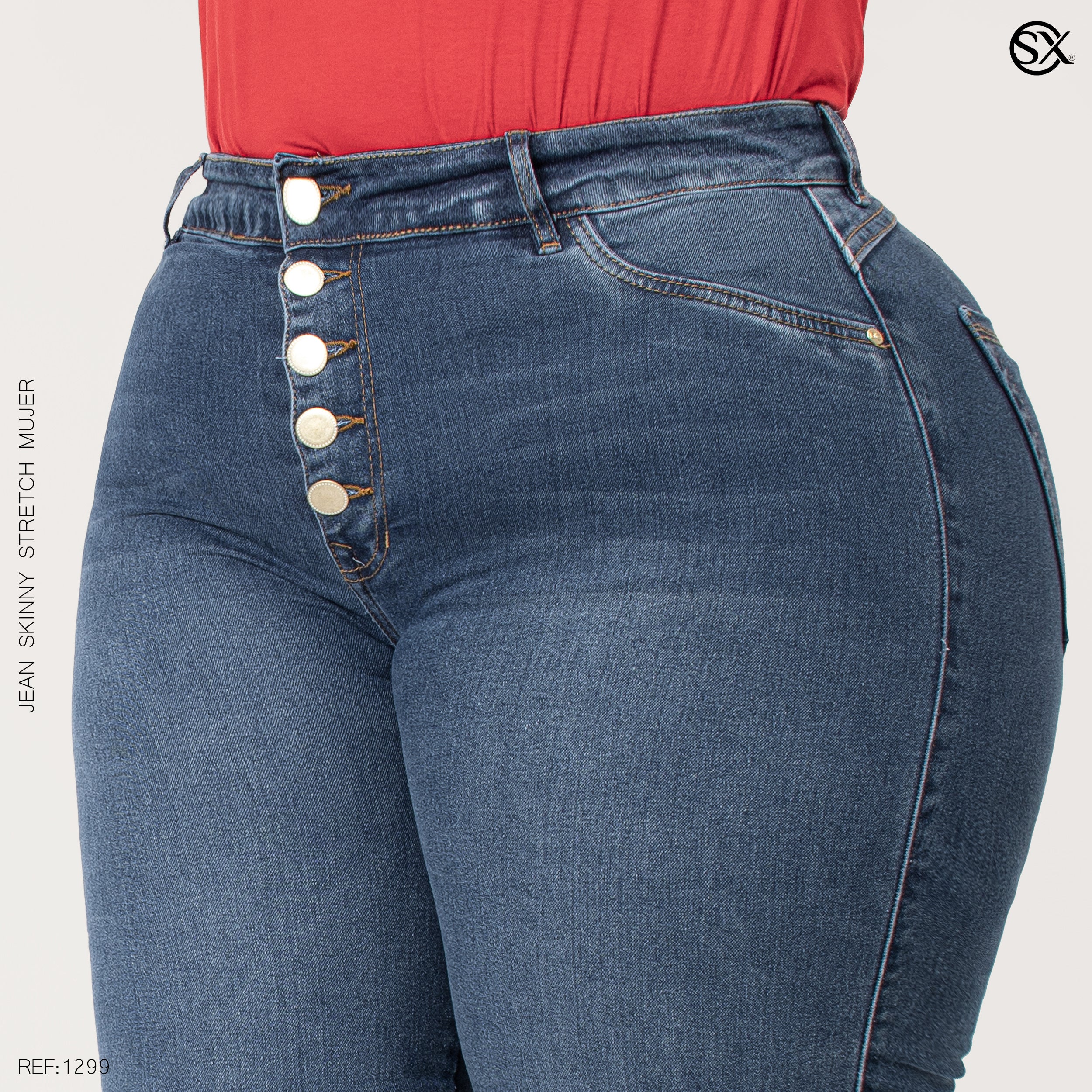 Jeans mujer Skinny plus 1299
