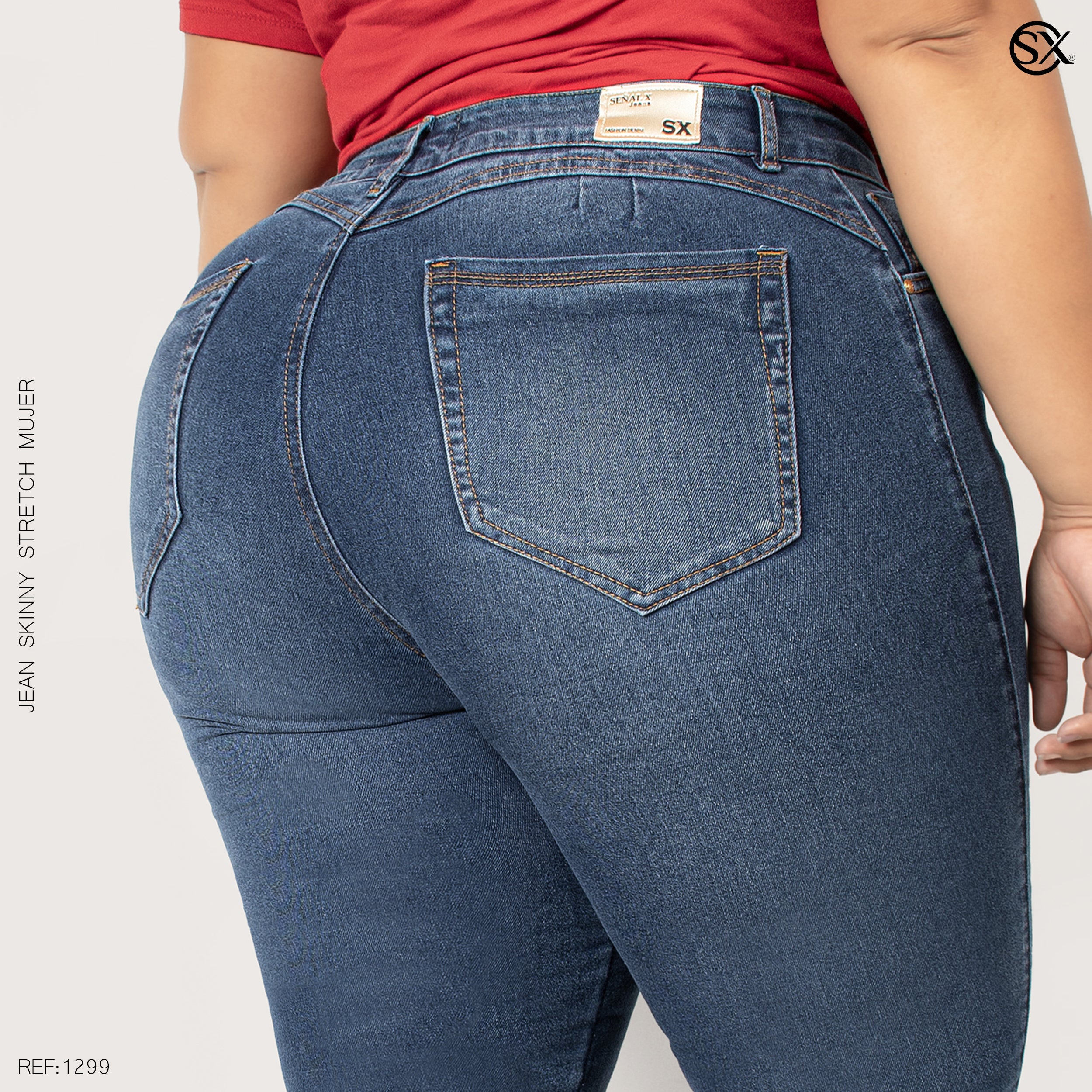 Jeans mujer Skinny plus 1299