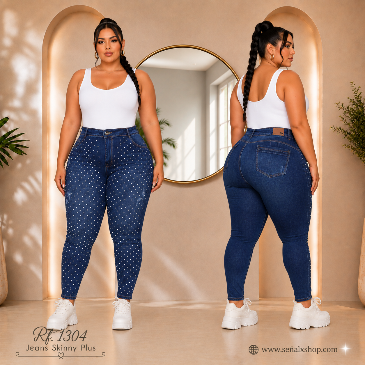 Jeans Mujer Plus 1304