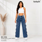 Jeans Mujer Mom FLARE 1326