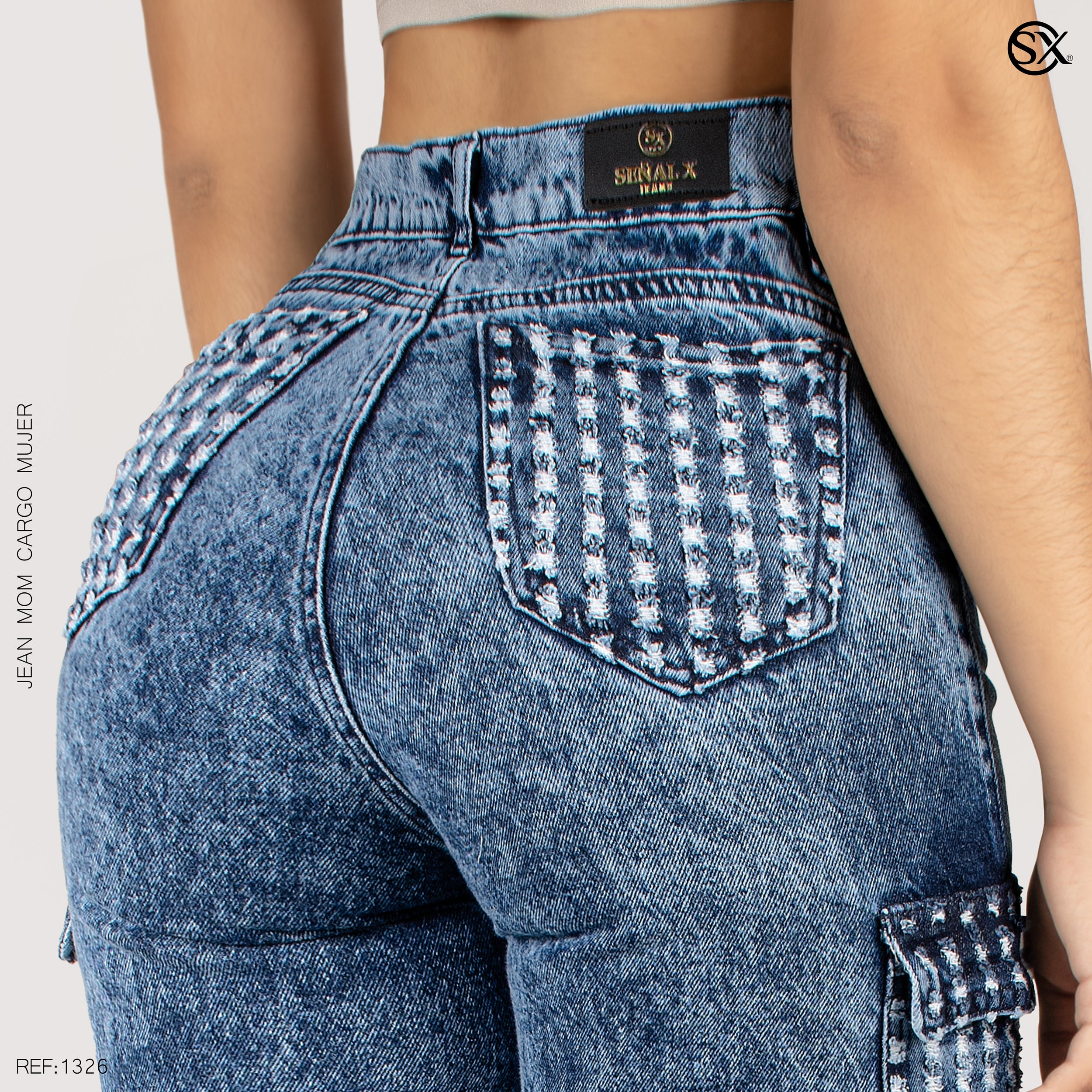 Jeans mujer Cargo 1326
