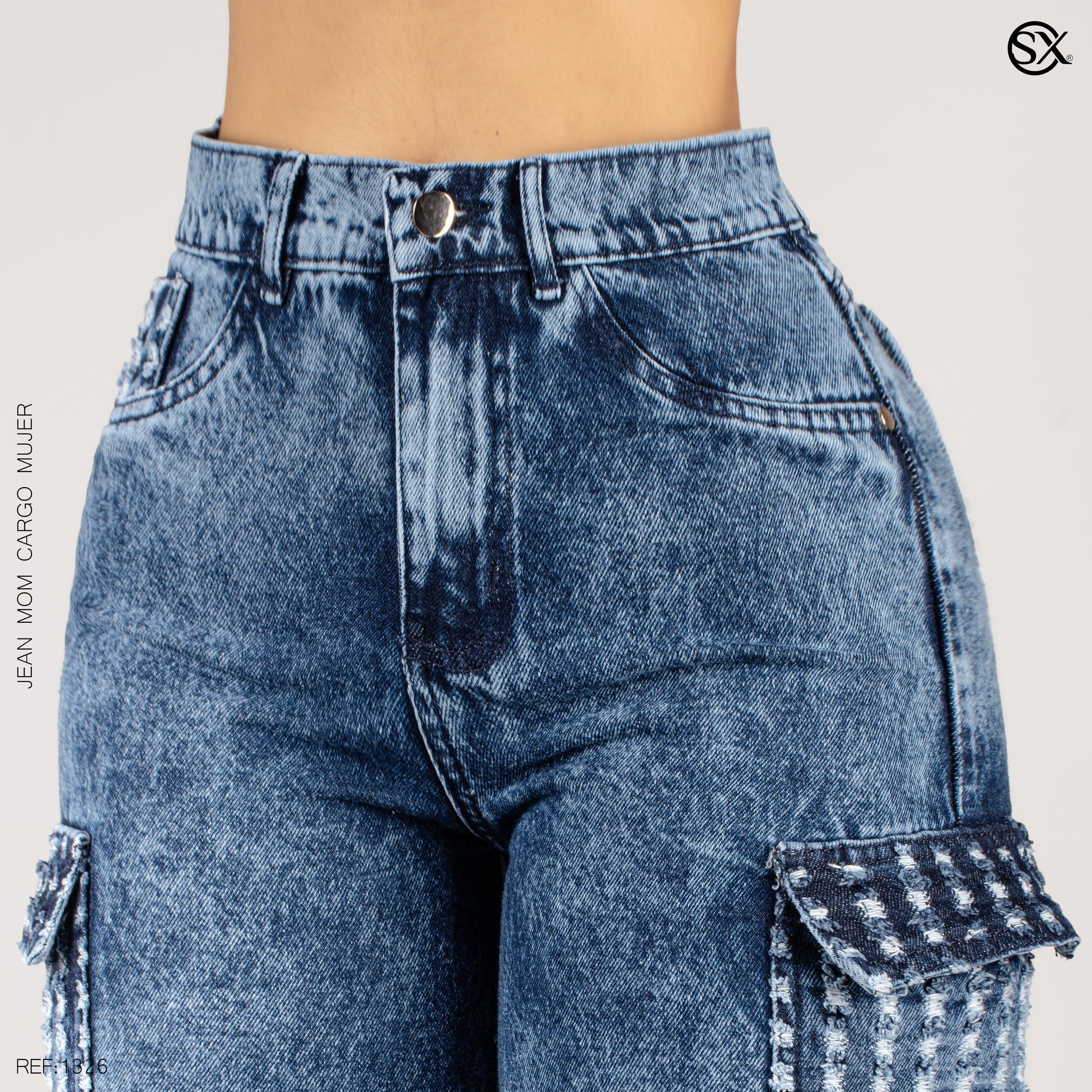 Jeans mujer Cargo 1326