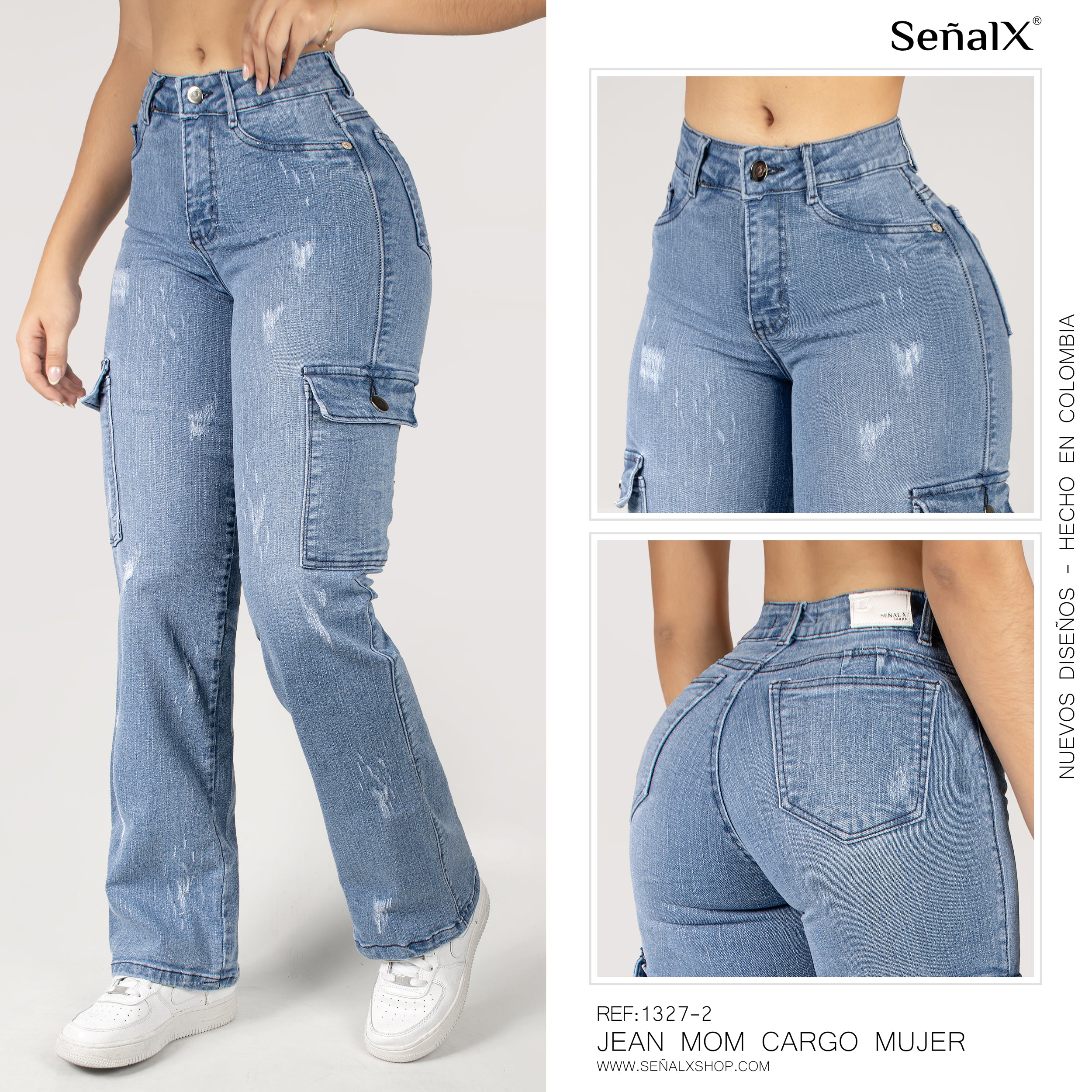 Jeans mujer Cargo 1327-2