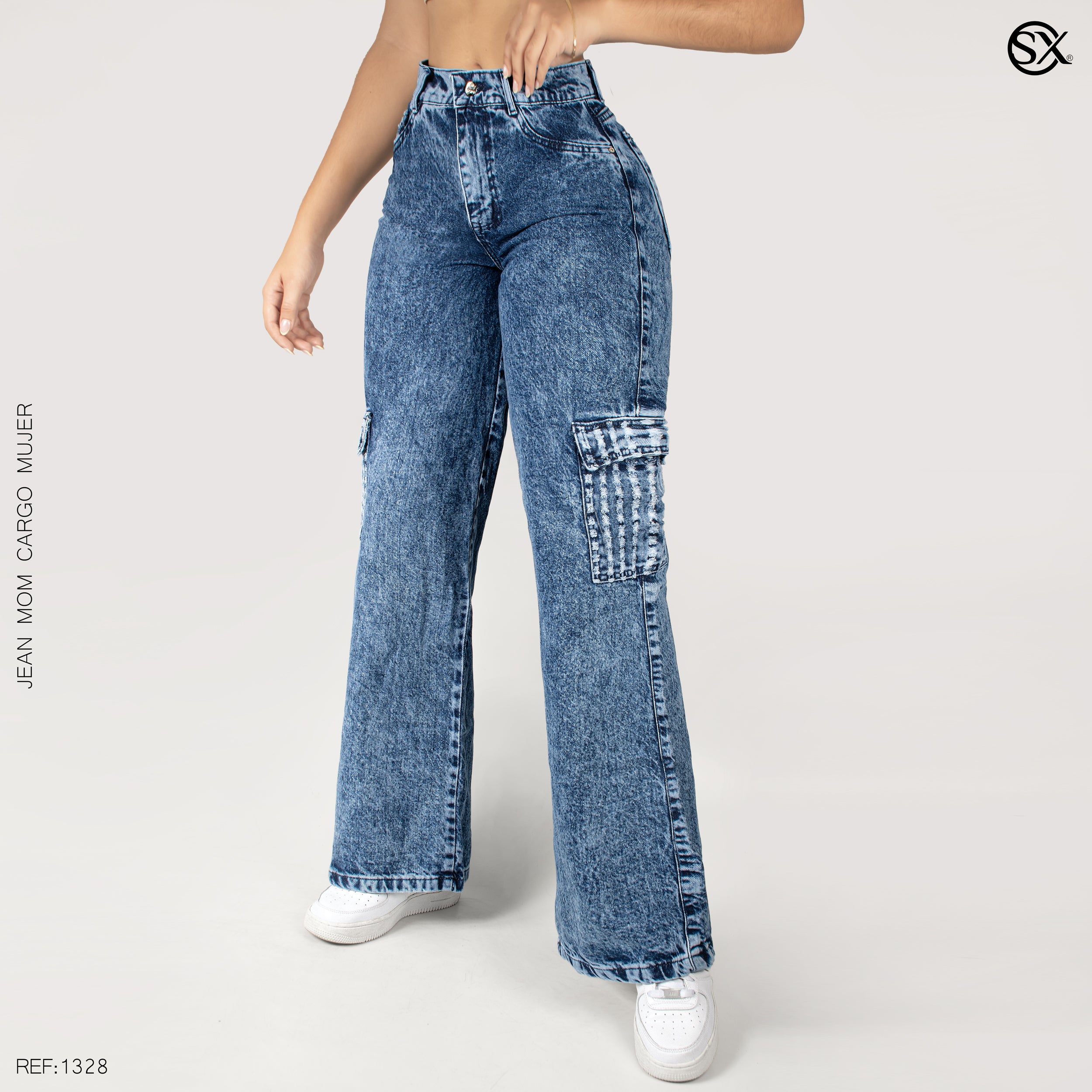 Jeans mujer Cargo 1328