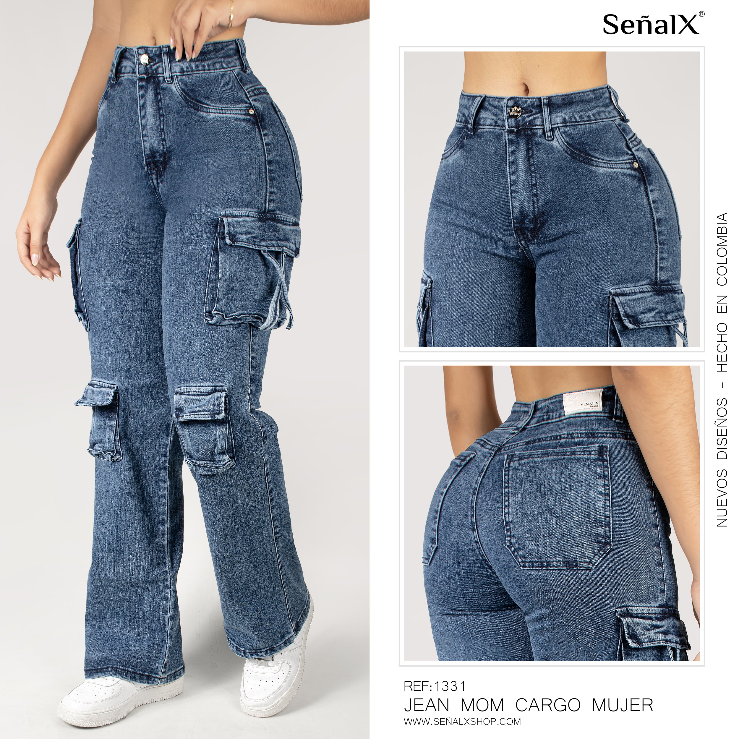 Jeans mujer Cargo 1331