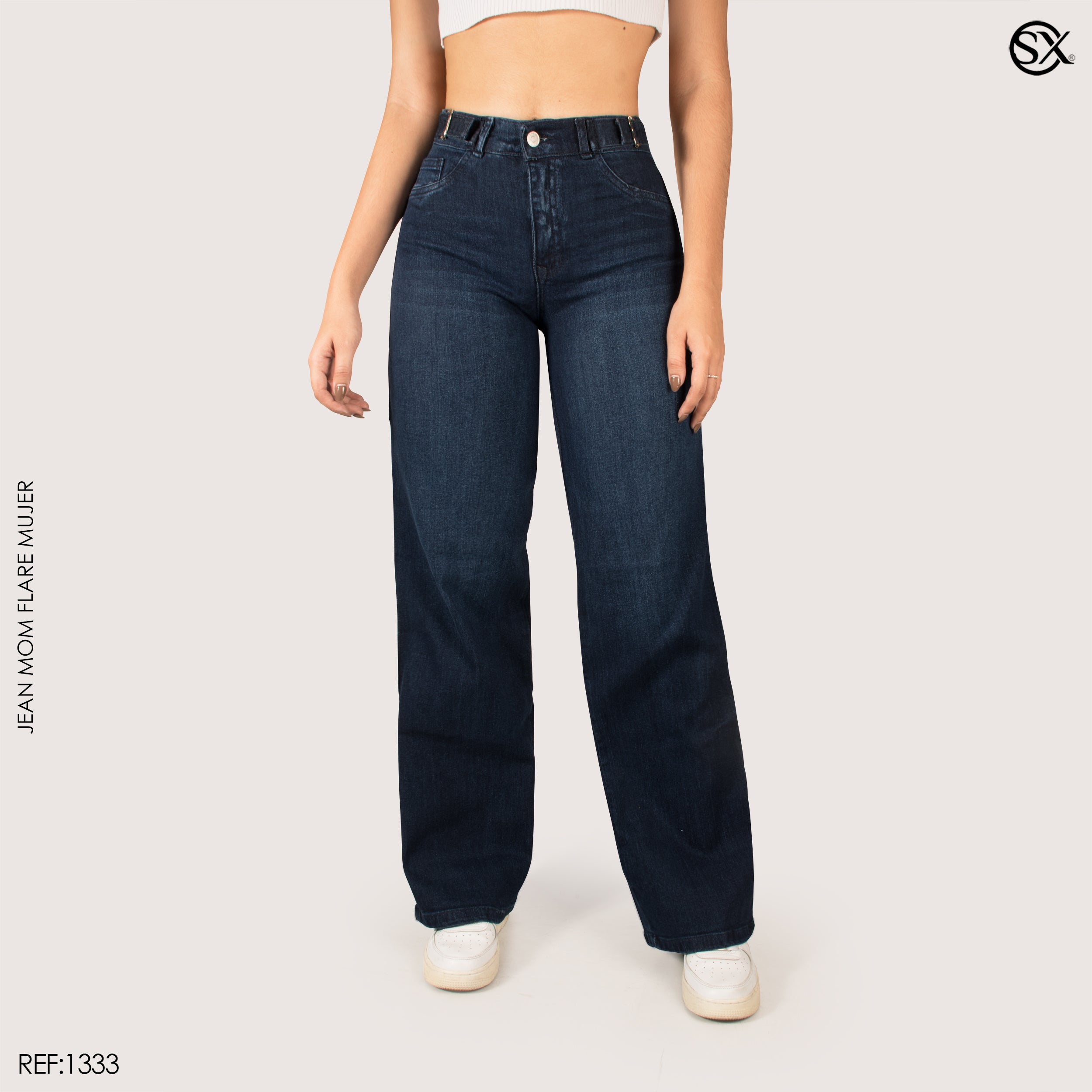 Jeans mujer Mom Flare 1333