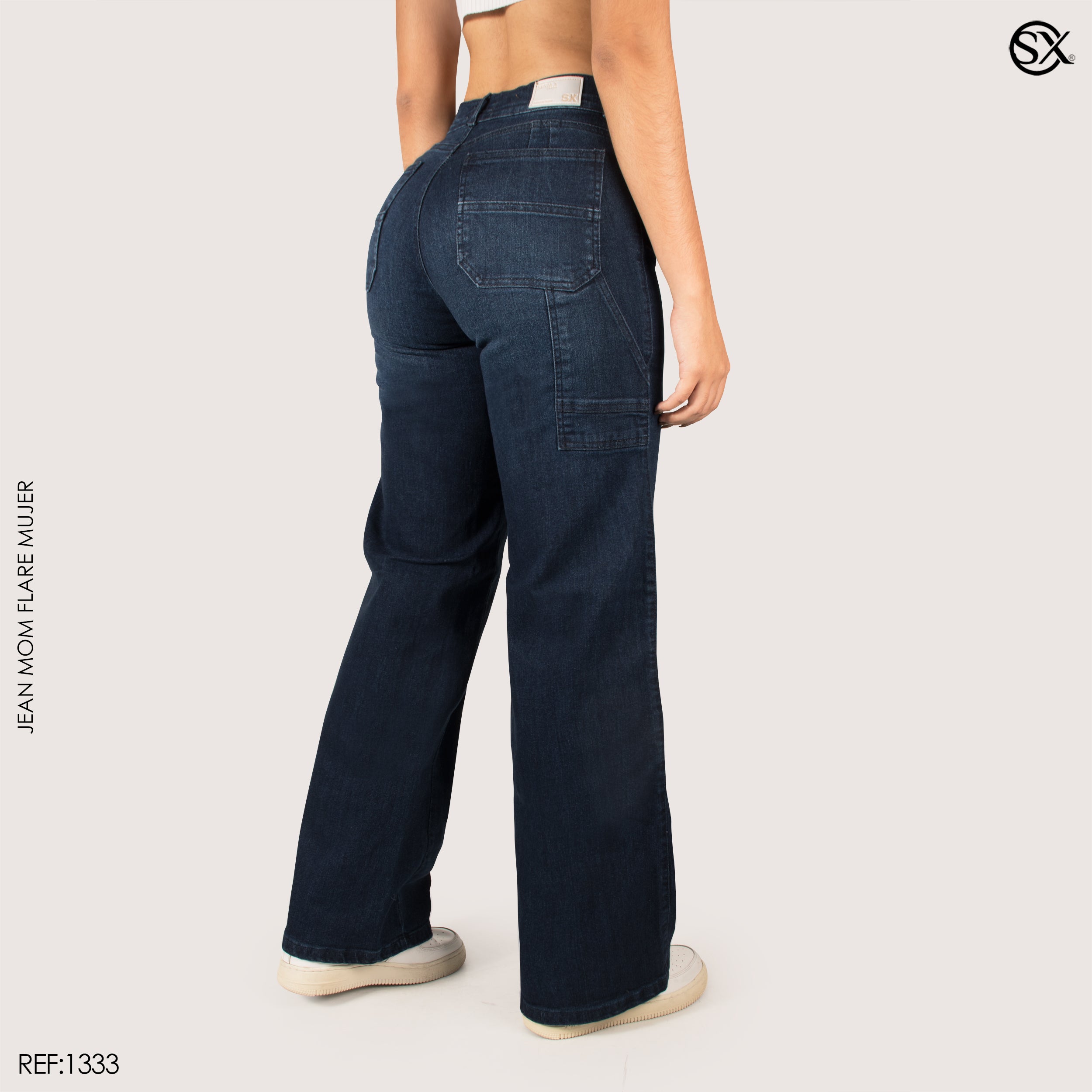 Jeans mujer Mom Flare 1333