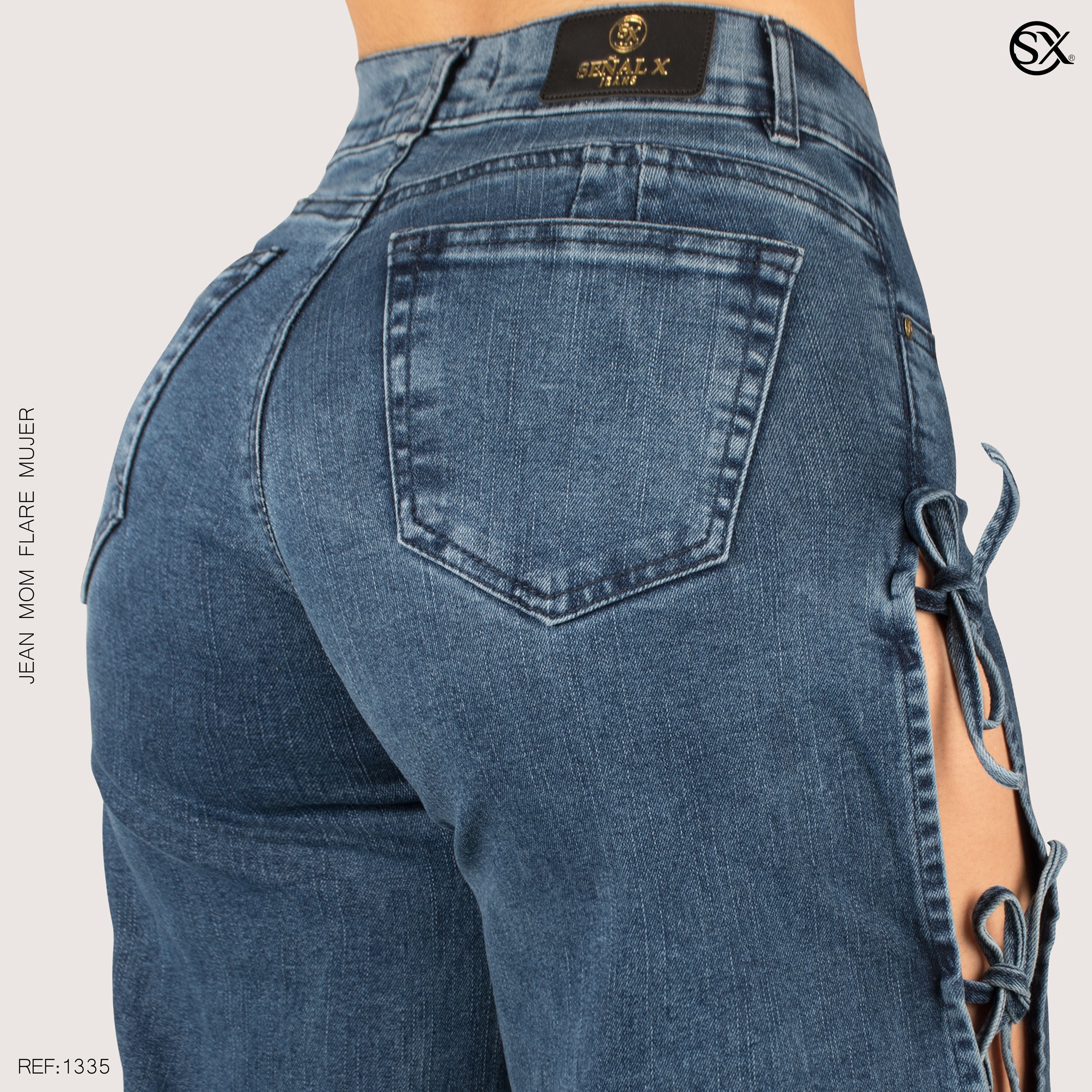 Jeans mujer Mom Flare 1335