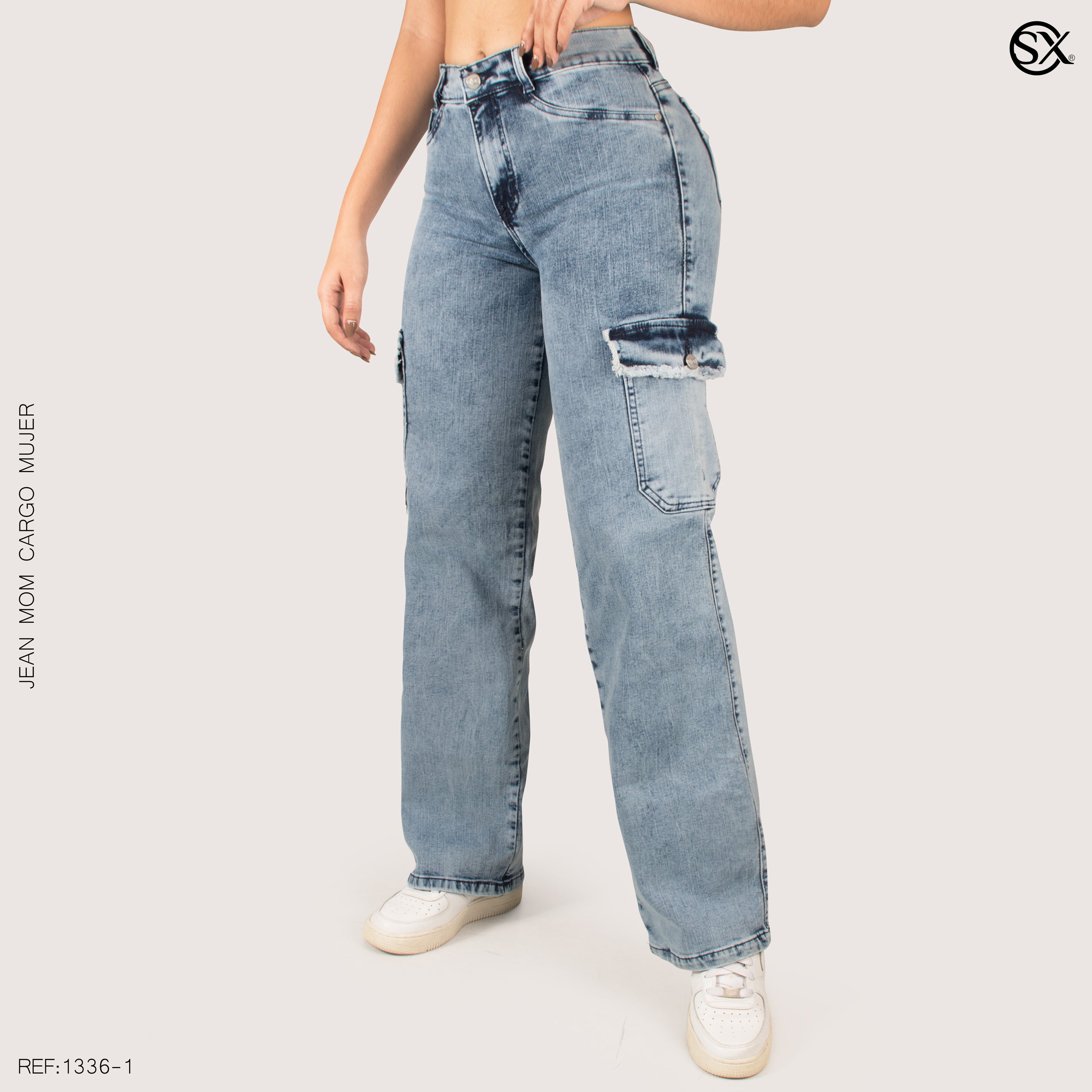 Jeans mujer Cargo 1336-1
