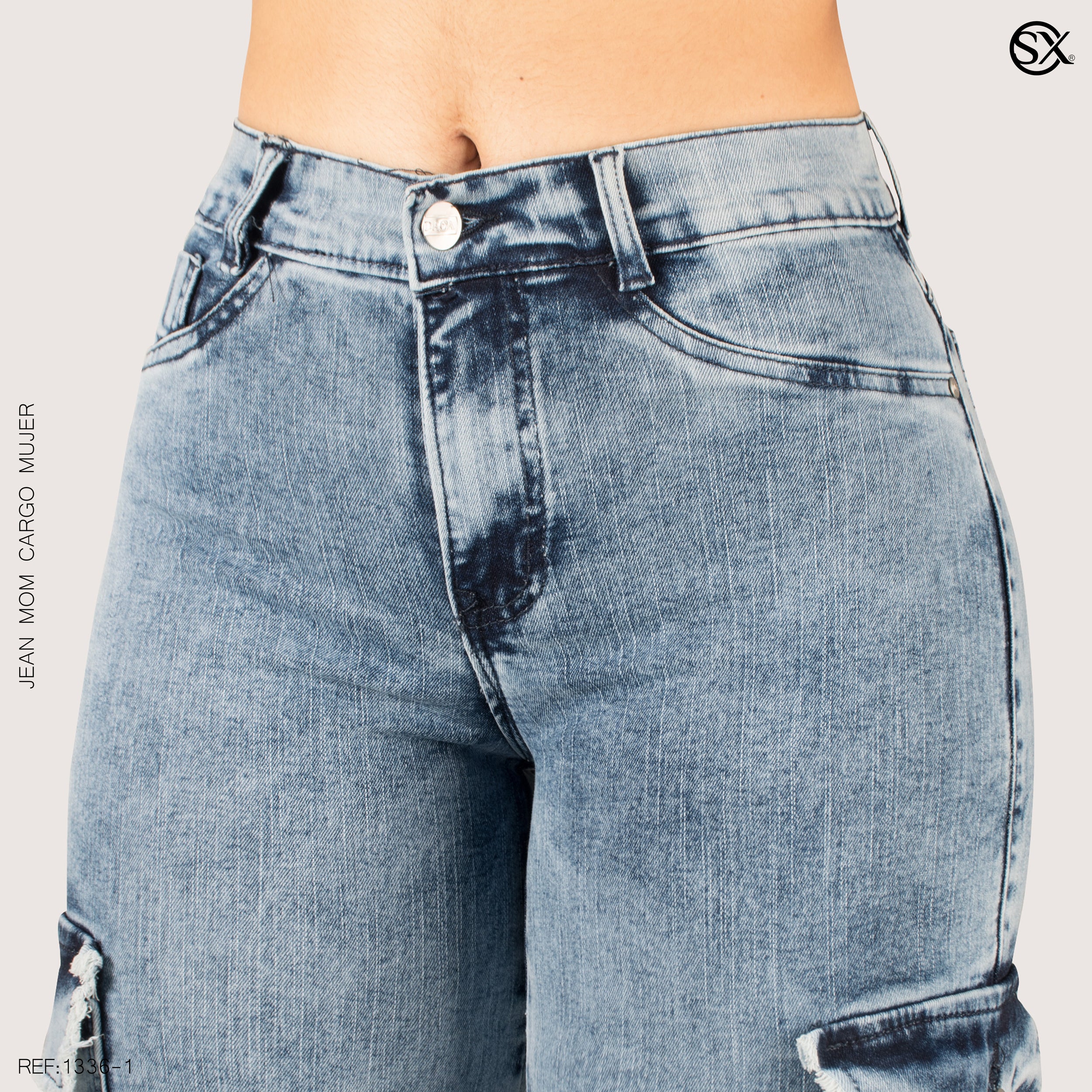 Jeans mujer Cargo 1336-1