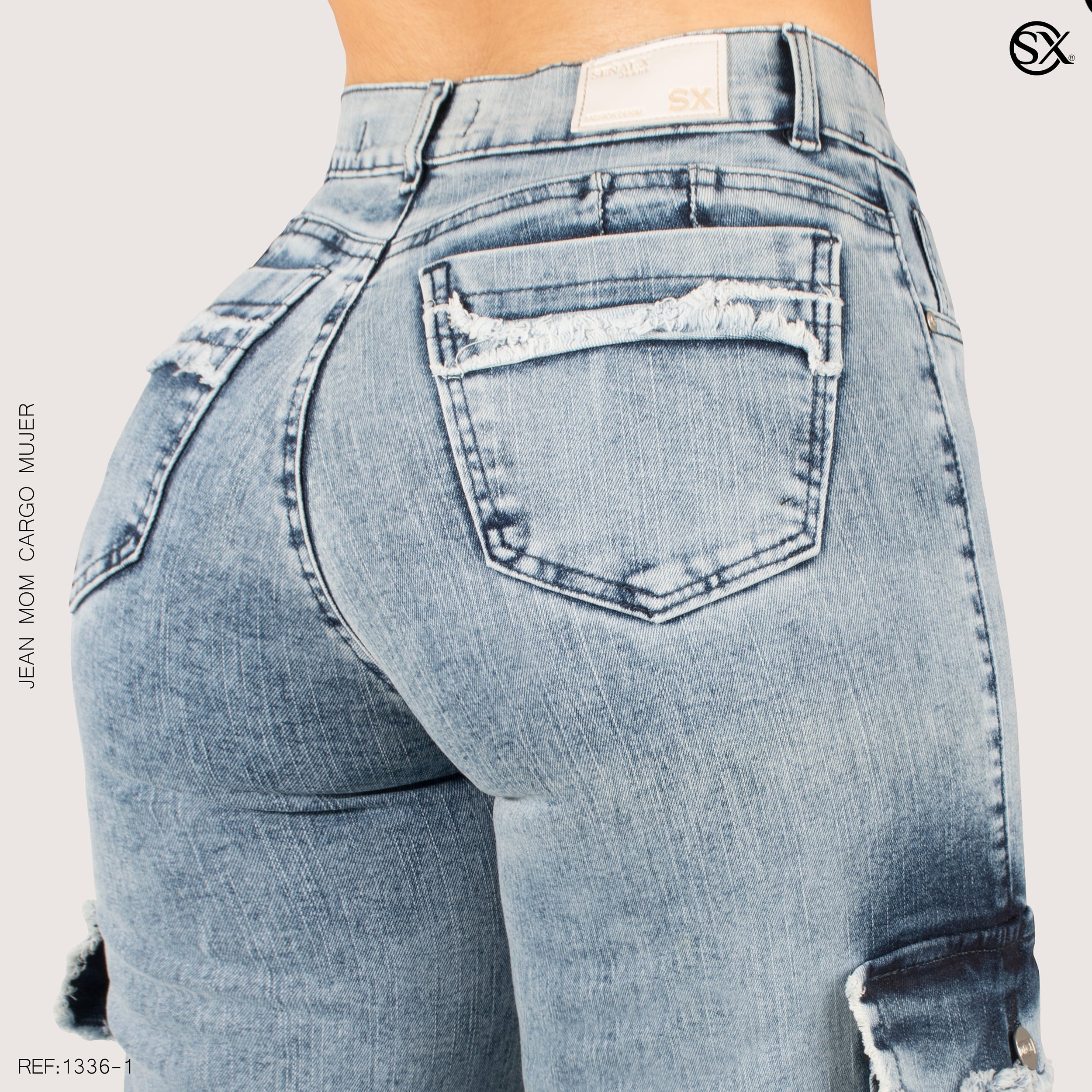 Jeans mujer Cargo 1336-1