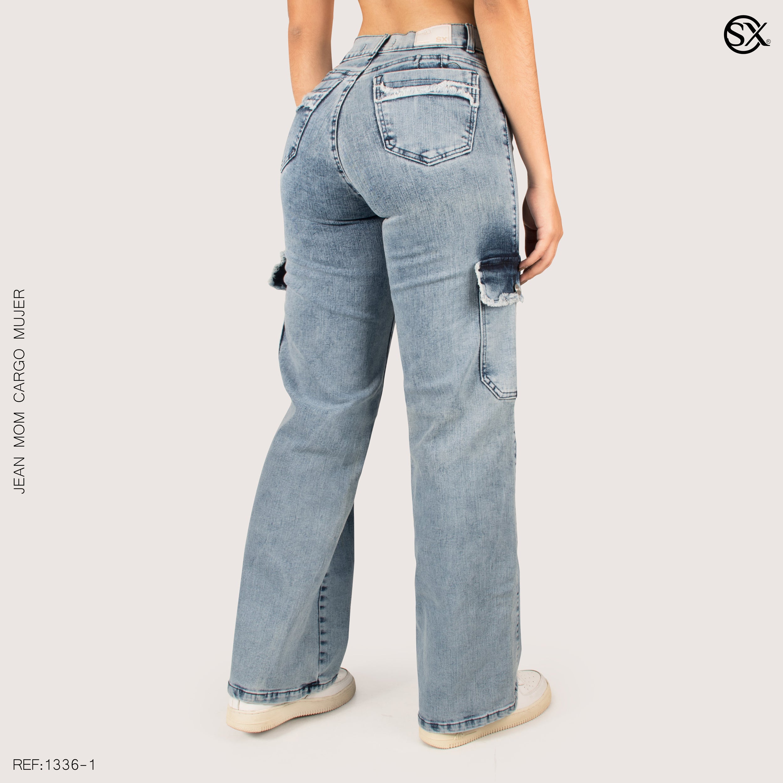 Jeans mujer Cargo 1336-1