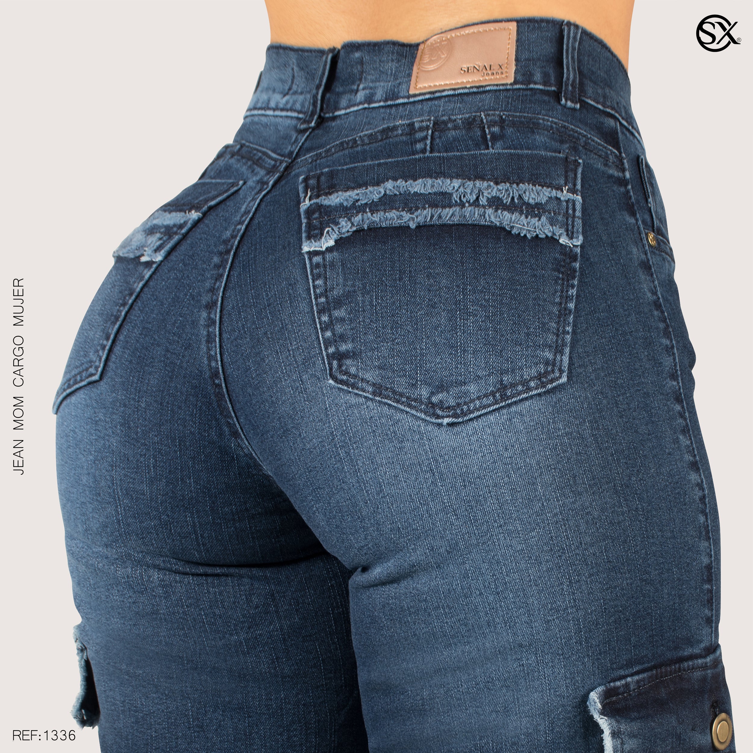 Jeans mujer Cargo 1336