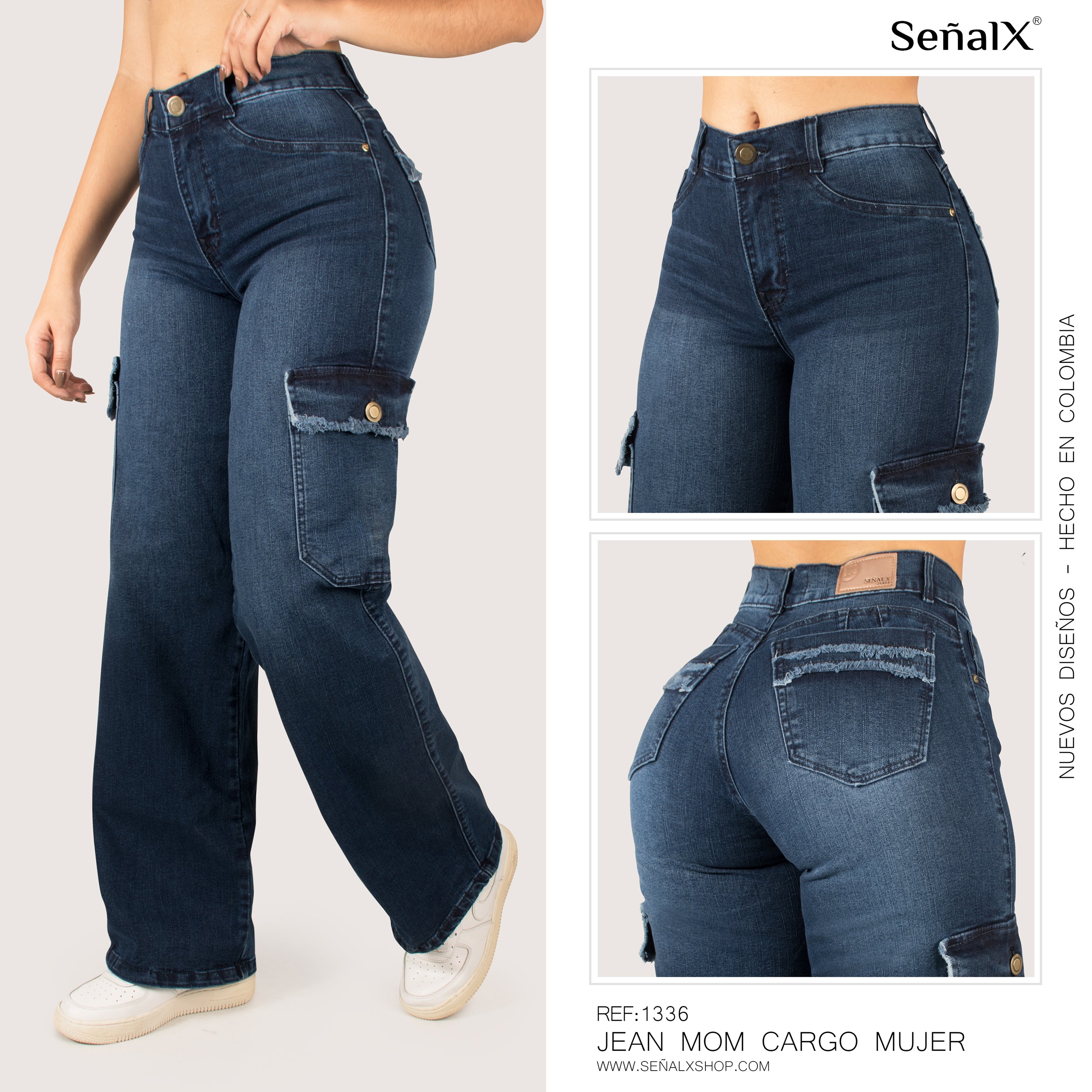 Jeans mujer Cargo 1336