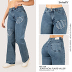 Jeans mujer Mom Flare 1338