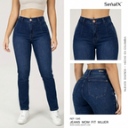 Jeans Mujer Mom Fit 1345