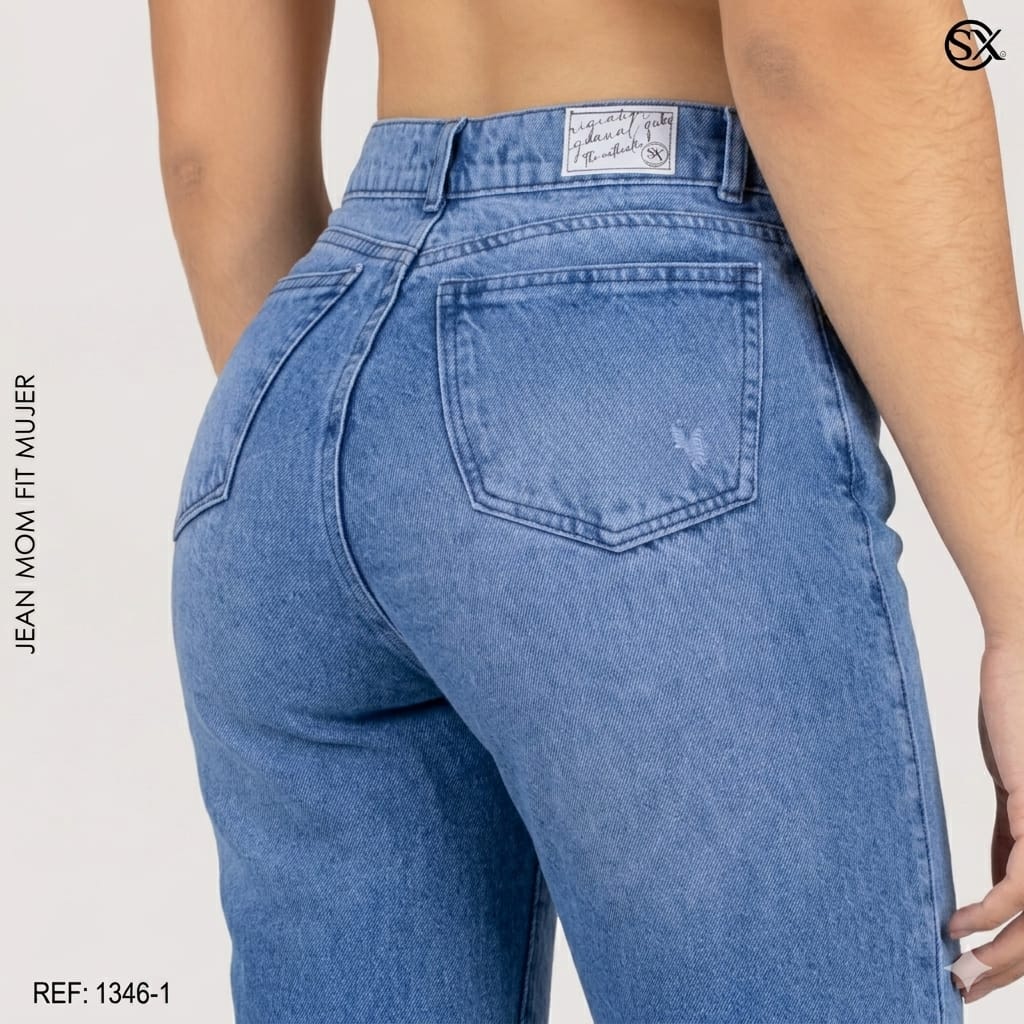 Jeans Mujer Mom Fit 1346-1