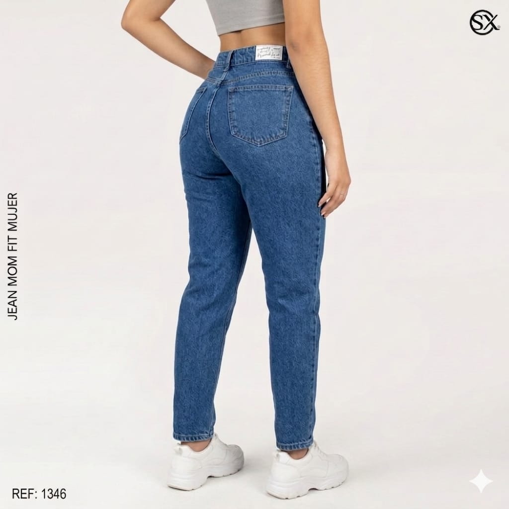 Jeans Mujer Mom Fit 1346