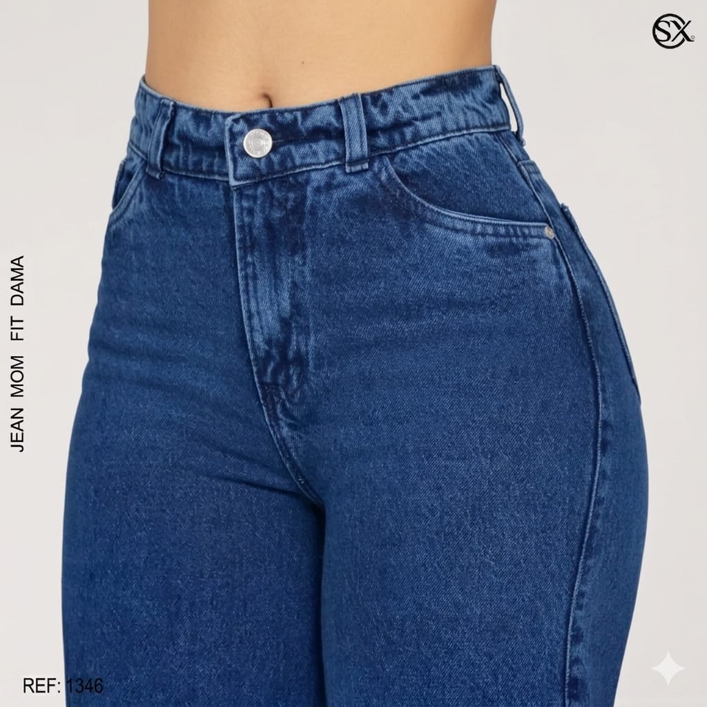 Jeans Mujer Mom Fit 1346