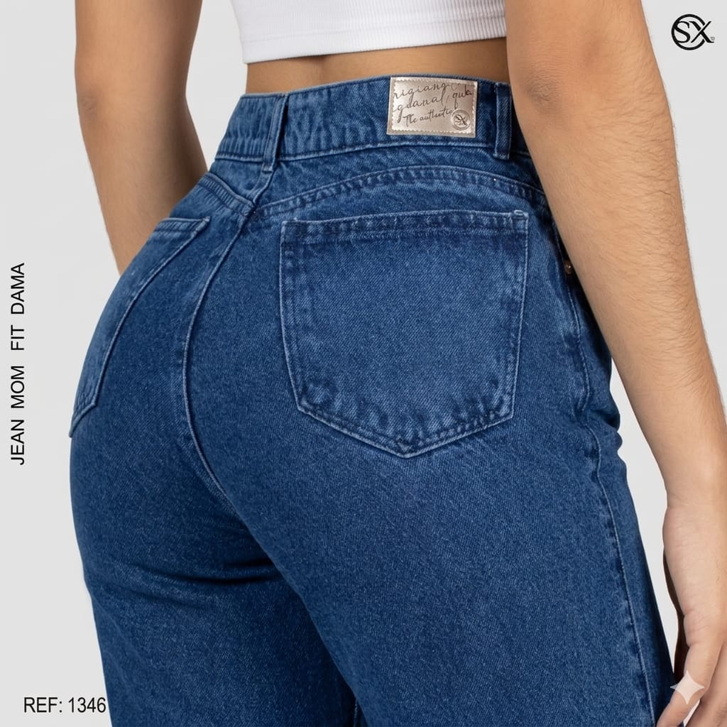 Jeans Mujer Mom Fit 1346