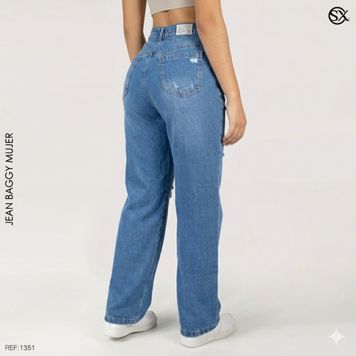 Jeans Mujer Baggy 1351