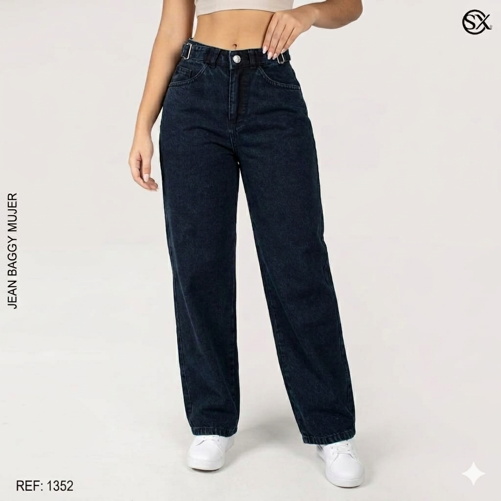 Jeans Mujer Baggy 1352