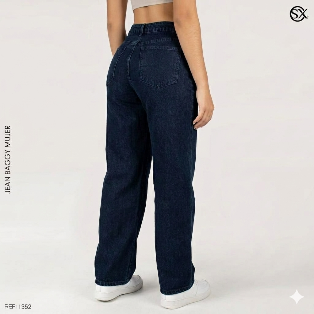 Jeans Mujer Baggy 1352
