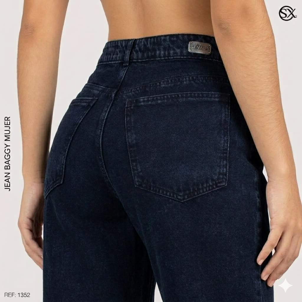 Jeans Mujer Baggy 1352