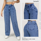Jeans mujer Mom Flare 1353