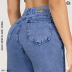 Jeans mujer Mom Flare 1353