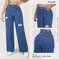 Jeans Mujer Mom Flare 1354