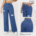 Jeans Mujer Mom Flare 1354