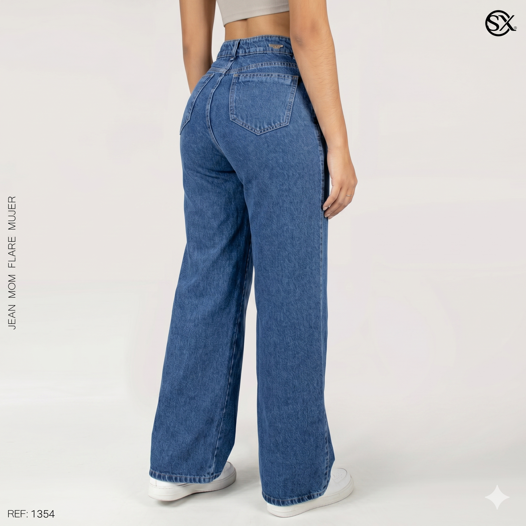 Jeans Mujer Mom Flare 1354