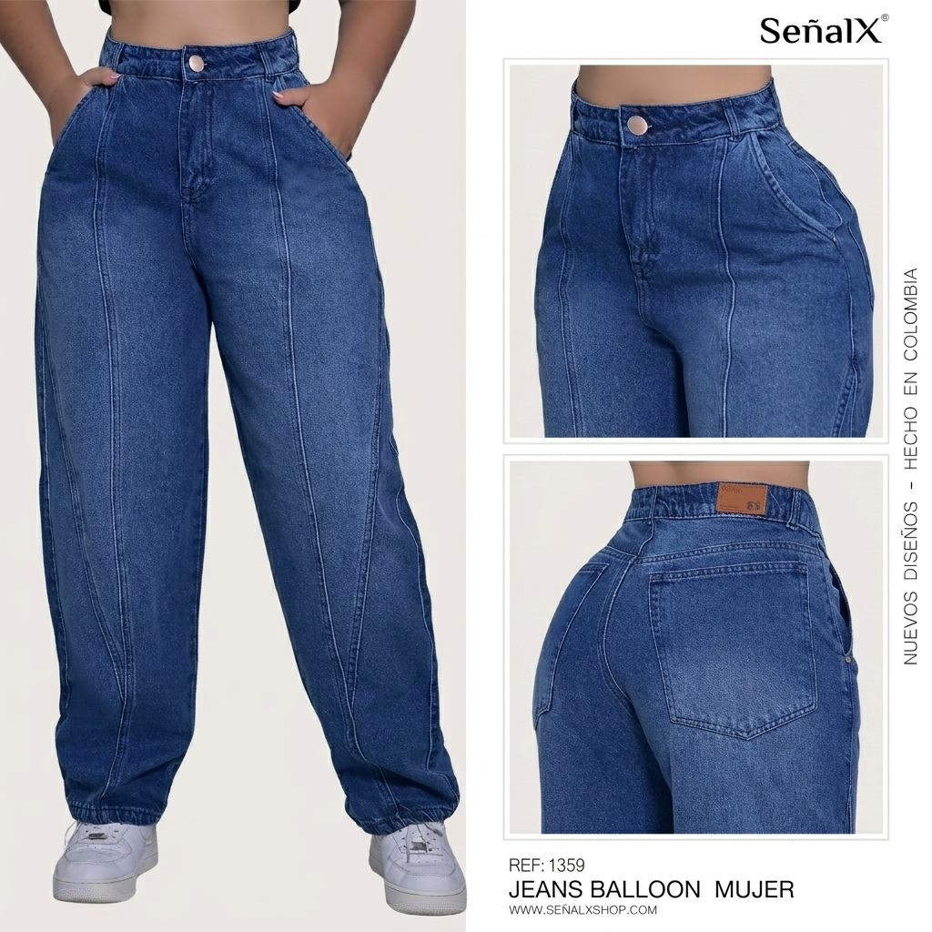 Jeans Mujer Balloon RF 1359