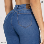 Jeans Mujer Mom Flare 1361