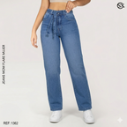 Jeans mujer Mom Flare 1362