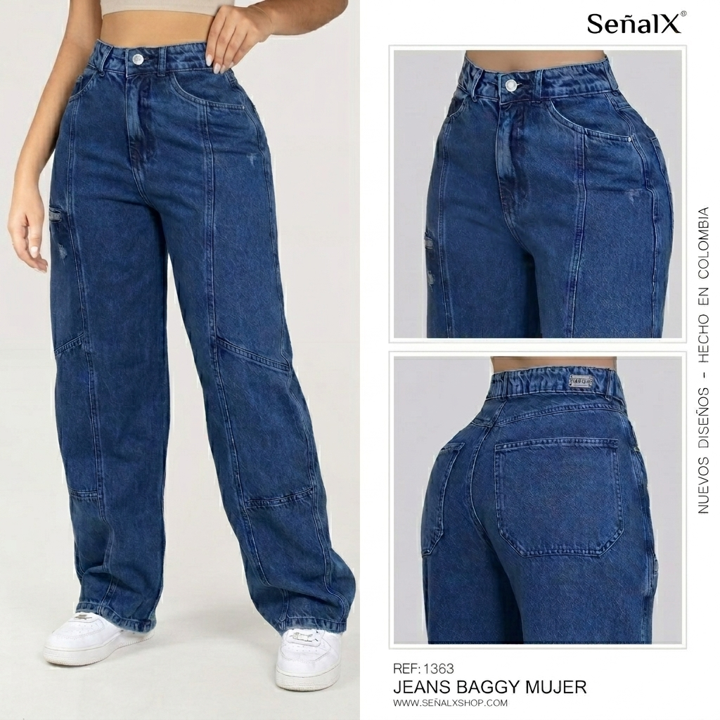 Jeans Mujer Baggy 1363
