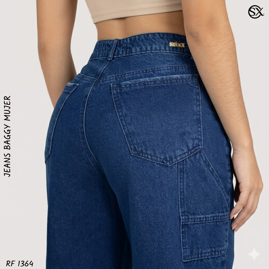 Jeans Mujer Baggy 1364