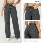 Jeans Mujer Mom Flare 1366