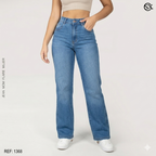 Jeans Mujer Mom Flare 1368