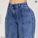 Jeans Mujer Mom Flare 1369