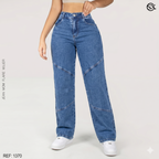 Jeans Mujer Mom Flare 1370