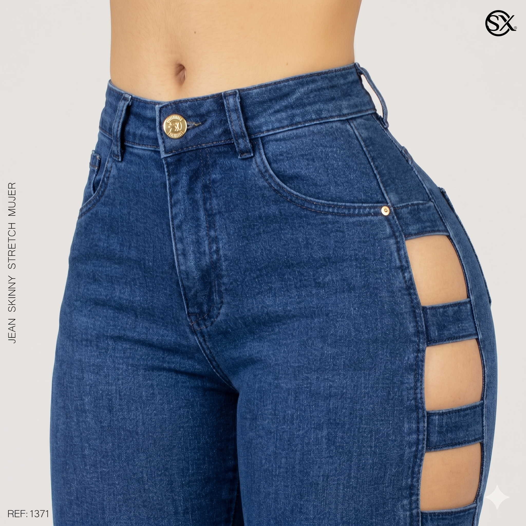 Jeans Mujer Skinny Escalera