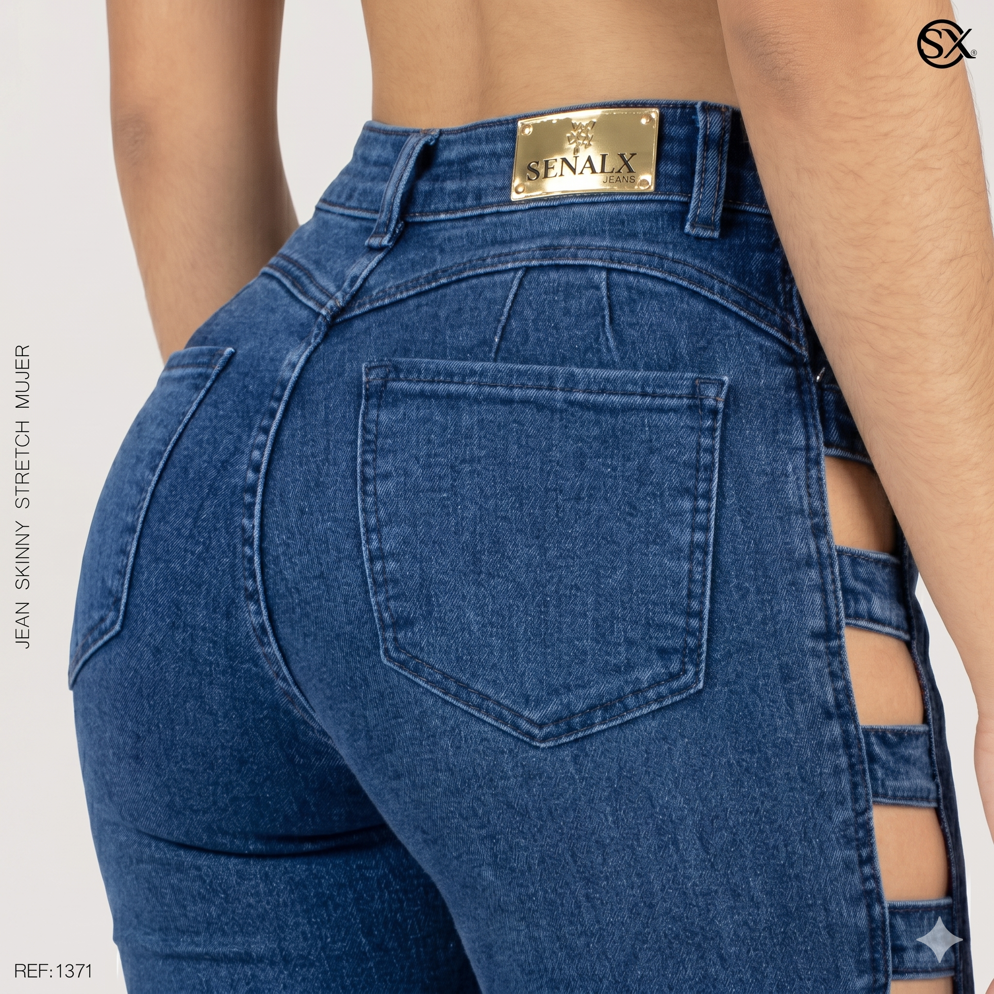 Jeans Mujer Skinny Escalera