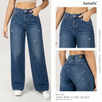 Jeans Mujer Mom Flare 1375