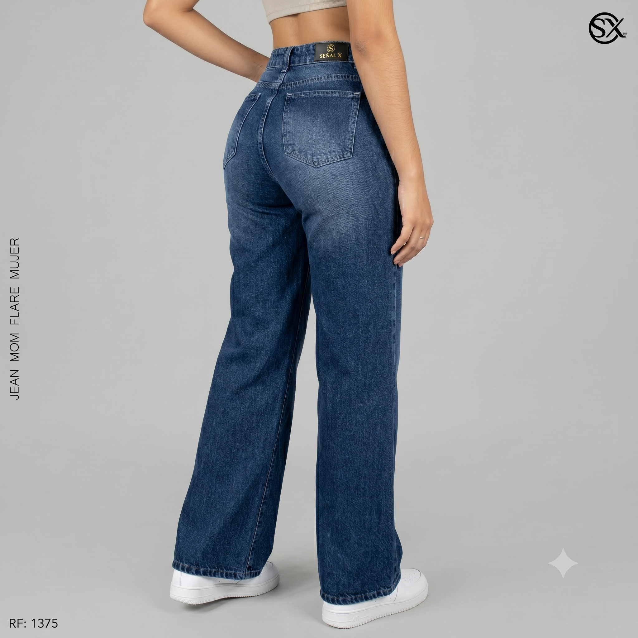 Jeans Mujer Mom Flare 1375