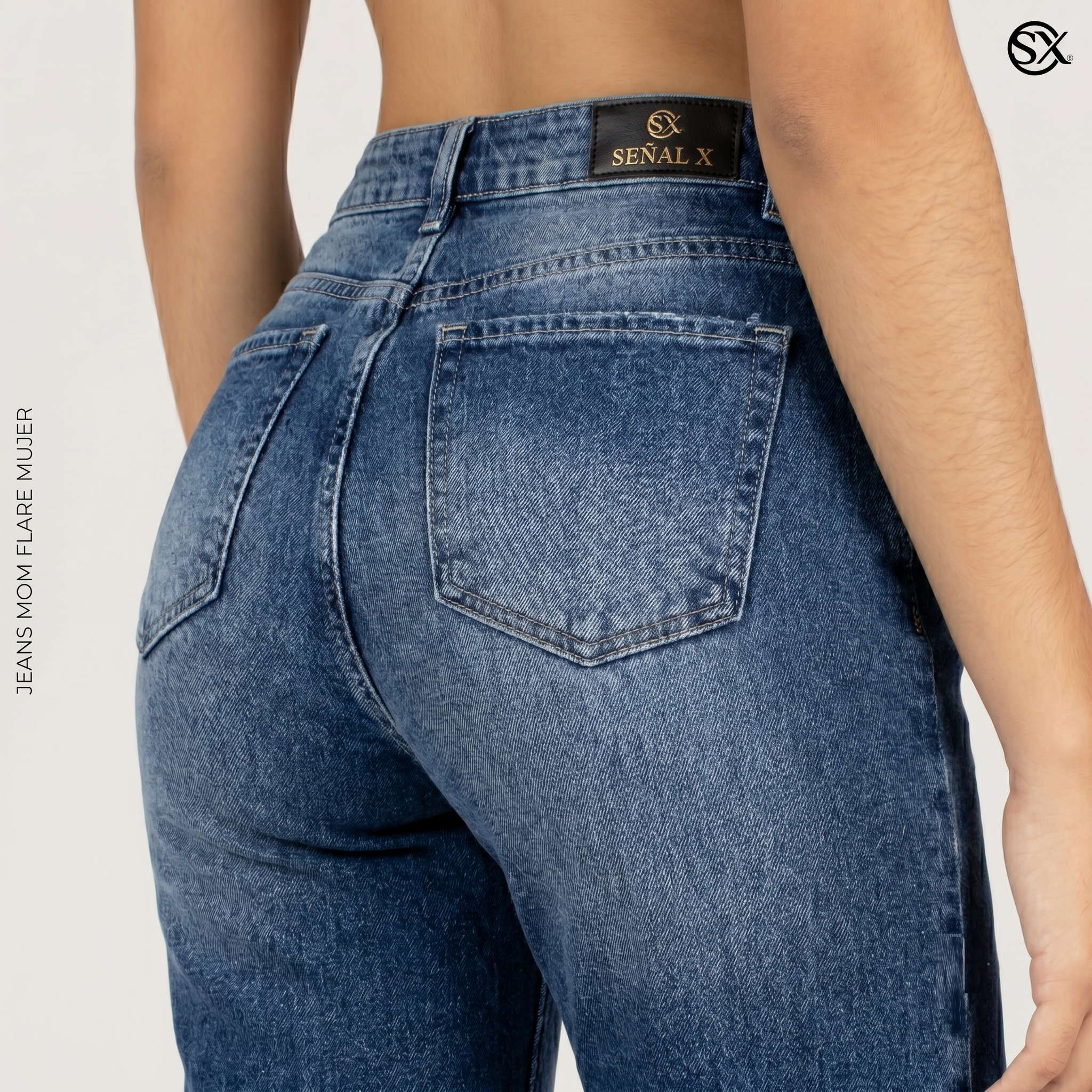 Jeans Mujer Mom Flare 1375