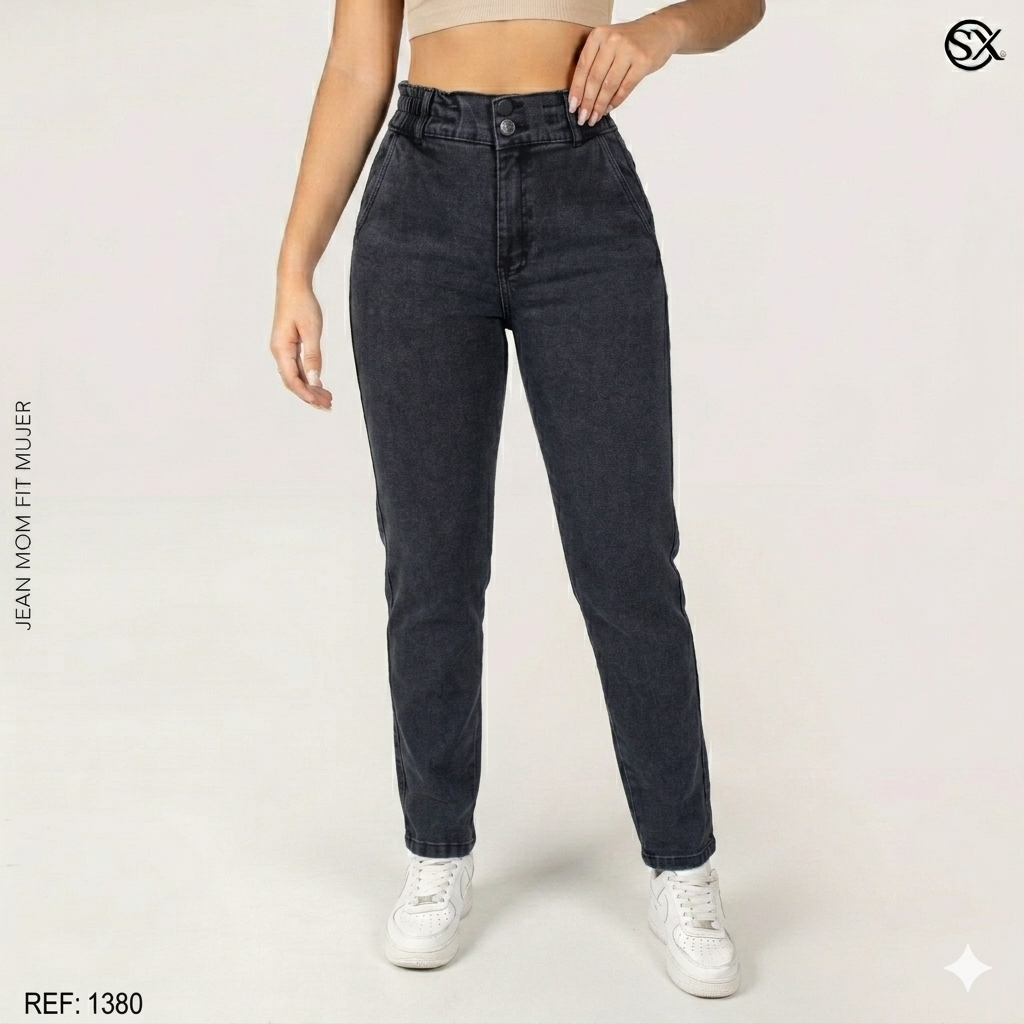 Jeans Mujer Mom Fit 1380