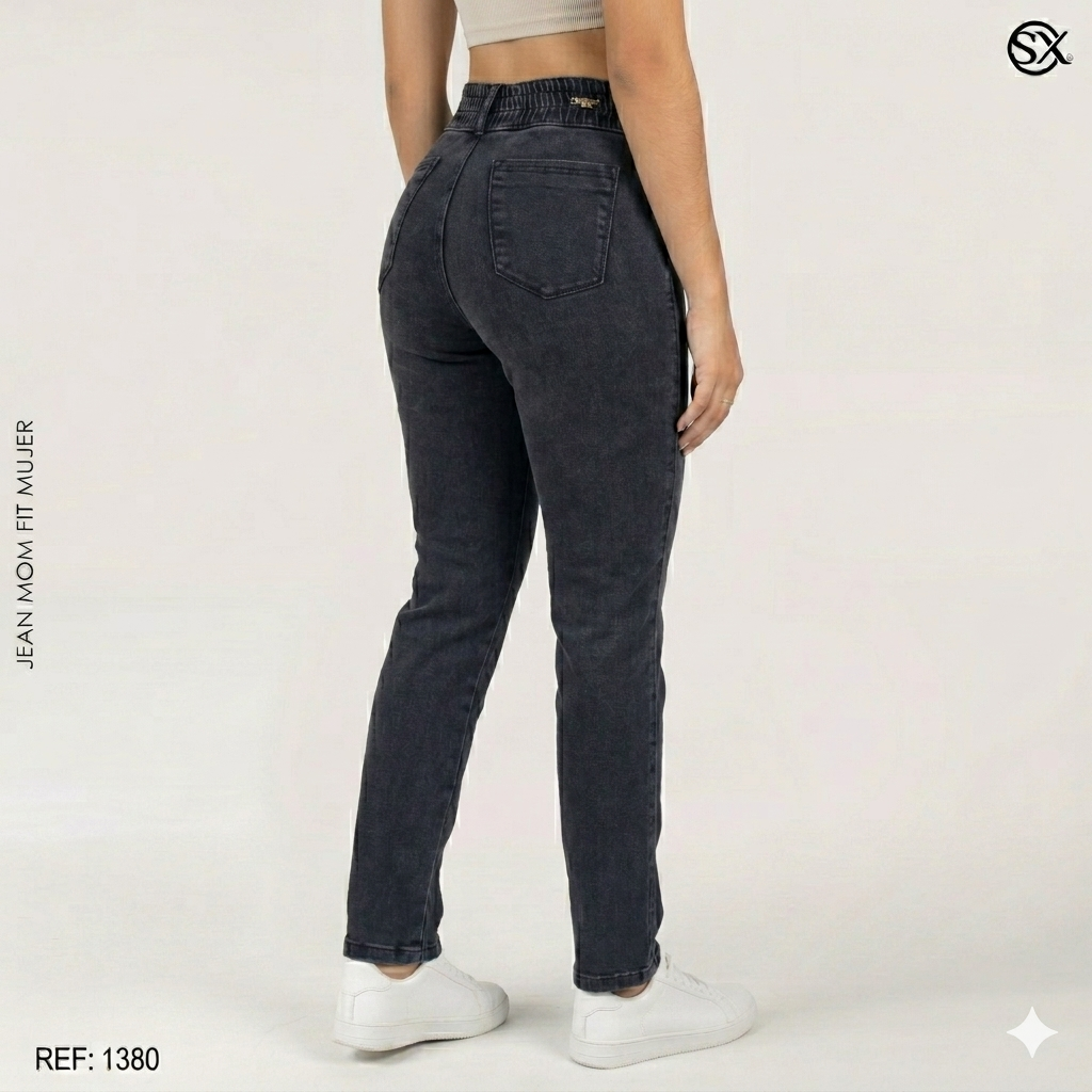 Jeans Mujer Mom Fit 1380